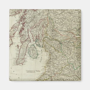 Neue und korrekte Karte Schottlands Magnet