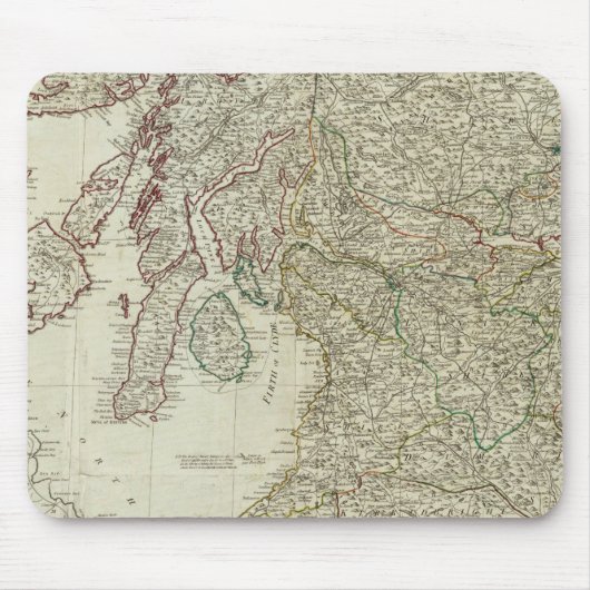 Neue und korrekte Karte Schottlands Mousepad (Vorne)