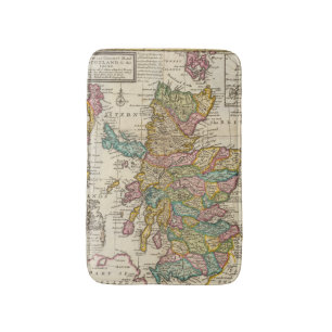 Neue und korrekte Karte von Schottland und von Badematte