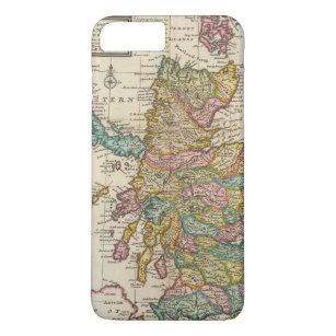 Neue und korrekte Karte von Schottland und von iPhone 8 Plus/7 Plus Hülle