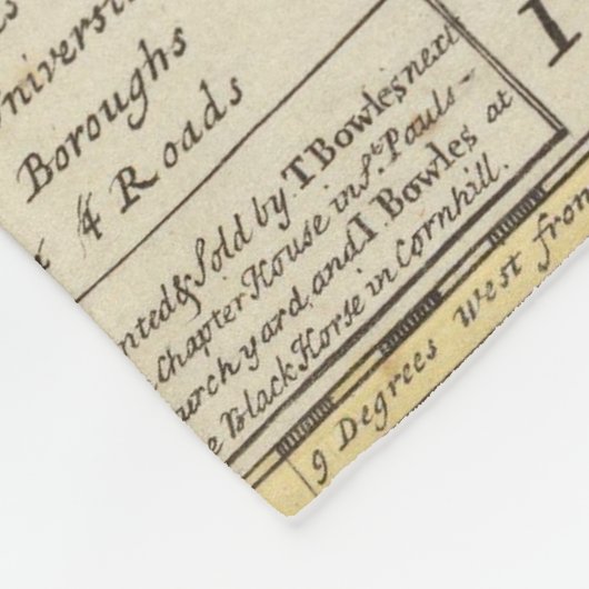 Neue und korrekte Karte von Schottland und von Fleecedecke (Ecke)