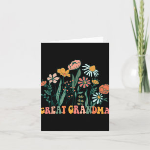 Neue Urgroßmutter Wildflower erster Geburtstag &am Karte