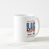 Neue US-Bürger Geschenke Proud American Citizenshi Kaffeetasse (VorderseiteRechts)