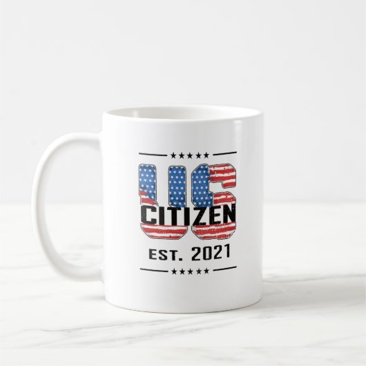 Neue US-Bürger Geschenke Proud American Citizenshi Kaffeetasse (Links)