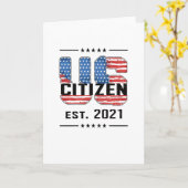 Neue US-Bürger Geschenke Proud American Citizenshi Karte (Gelbe Blume)