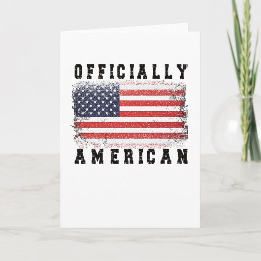 Neue US-Bürger Geschenke Proud American Citizenshi Karte (Vorderseite)