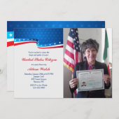 Neue US-Bürger-Party-Foto-Einladung Einladung (Vorne/Hinten)