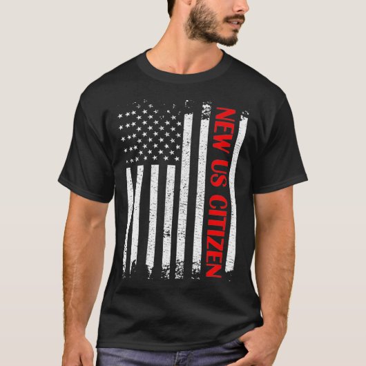 Neue US-Staatsbürgerin Flag US-Staatsbürgerschaft T-Shirt (Vorderseite)