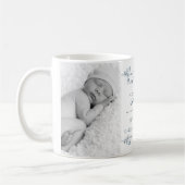 Neue Vater-Baby-Fotos u. Geburts-Notfall - Blau u. Kaffeetasse (Links)