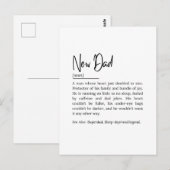 Neue Vater-Definition – Lustiger und herzlicher Sp Postkarte (Vorne/Hinten)