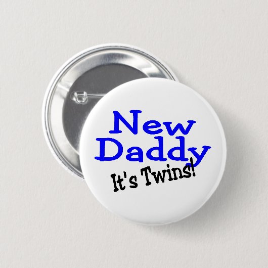 Neue Vati-Zwillinge Button (Vorne & Hinten)
