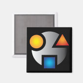 Neue Version des kryptografischen Magneten MI Magnet (Vorderseite/Rückseite)