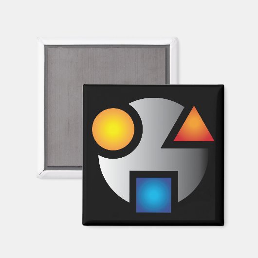 Neue Version des kryptografischen Magneten MI Magnet (Vorderseite/Rückseite)