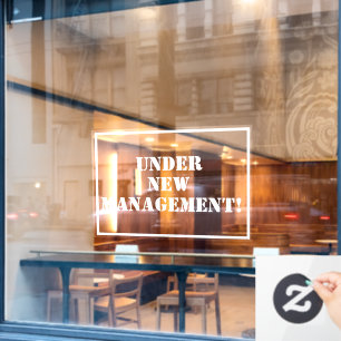 Neue Verwaltung Fensteraufkleber