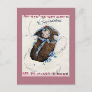 Neue Vintage Anreise Postkarte