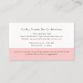 Neue Visitenkarte für Gesundheitsdienstleister (Rückseite)