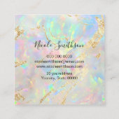 neue Visitenkarte für Opal-Design (Rückseite)