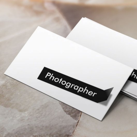 Neue Visitenkarte für Schwarze Label-Fotografen