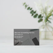 Neue Visitenkarten für die Buchhaltung Visitenkarte (Stehend Vorderseite)