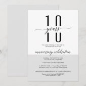 Neue Visitenkarten für Geschäftsjahre Einladung (Vorne/Hinten)