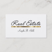 Neue Visitenkarten für Real Anwesen Visitenkarte (Rückseite)