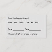 Neue Visitenkarten für Veterinäramter Visitenkarte (Rückseite)