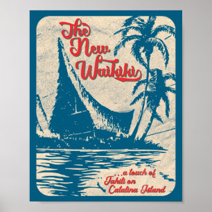 Neue Waikiki Tiki Bar Hawaiian Style Retro 50er St Poster