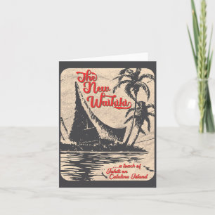 Neue Waikiki Tiki Bar Hawaiianischer Stil Retro 50 Karte