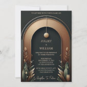 Neue Waldbaumwälder Rustikale Barnfarm Hochzeit Einladung (Vorderseite)