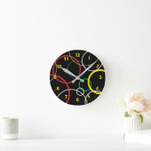Neue Wave Acrylic Wall Clock Runde Wanduhr (Zuhause)