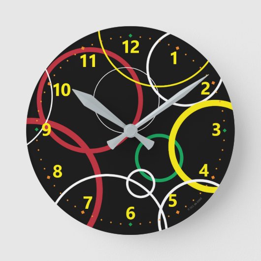 Neue Wave Acrylic Wall Clock Runde Wanduhr (Vorderseite)