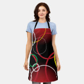 Neue Wave Airbrush All-over Print-Schürze Schürze (Getragen)