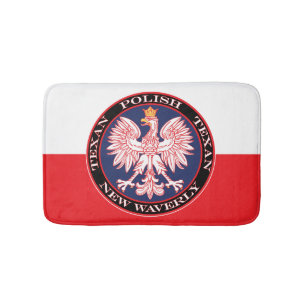 Neue Waverly Round Polnisch Texan Badematte