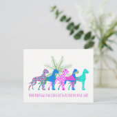 Neue Weihnachten Große Dänen Postkarte (Stehend Vorderseite)