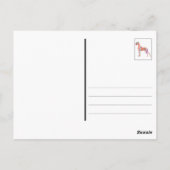 Neue Weihnachten Große Dänen Postkarte (Rückseite)