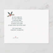 Neue Weihnachten Neue Zuhause Änderung der Anschri Ankündigungspostkarte (Rückseite)