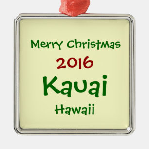 NEUE WEIHNACHTSfeiertags-VERZIERUNG 2016 KAUAIS Ornament Aus Metall