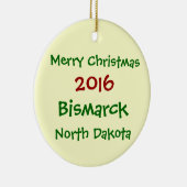 NEUE WEIHNACHTSverzierung 2016 BISMARCKS NORTH Keramik Ornament (Rechts)