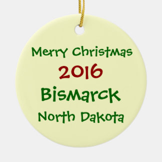 NEUE WEIHNACHTSverzierung 2016 BISMARCKS NORTH Keramik Ornament