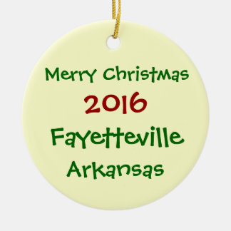 NEUE WEIHNACHTSverzierung 2016 FAYETTEVILLES Keramikornament