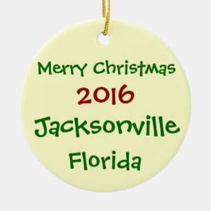 NEUE WEIHNACHTSverzierung 2016 JACKSONVILLES Keramikornament