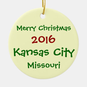 NEUE WEIHNACHTSverzierung 2016 KANSAS CITY Keramikornament