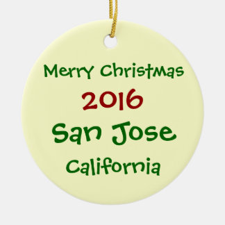NEUE WEIHNACHTSverzierung 2016 SAN JOSE Keramikornament