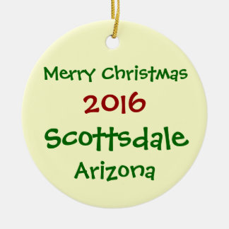 NEUE WEIHNACHTSverzierung 2016 SCOTTSDALE ARIZONA Keramik Ornament