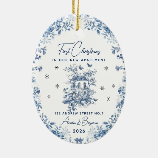 Neue Weihnachtswohnung Ornament (Hinten)