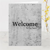 Neue Welcome Card für Mitarbeiter Karte (Gelbe Blume)