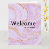 Neue Welcome Watercolor Card für Mitarbeiter Karte (Gelbe Blume)