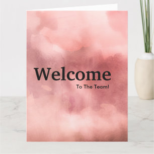 Neue Welcome Watercolor Card für Mitarbeiter Karte