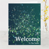 Neue Welcome Watercolor Card für Mitarbeiter Karte (Gelbe Blume)