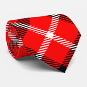 Neue Wellekarierter Tartan Krawatte (Gerollt)